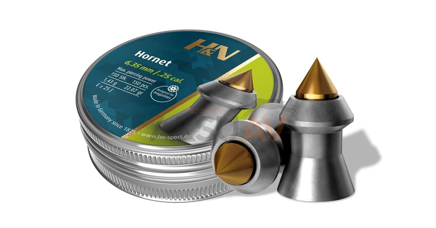 H&N Hornet 6.35 mm Havalı Saçma (22.07 Grain - 150 Adet)