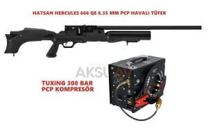 Hatsan Hercules 666 PCP + Tuxing 300 Bar PCP Kompresör Combo Set