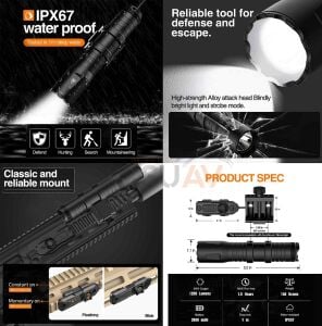 Skywoods RL1010 Taktikal Tüfek Feneri (1010 Lümen)