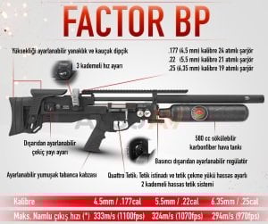 Hatsan Factor BP Bronz RG PCP Havalı Tüfek
