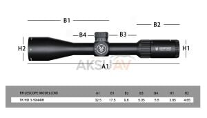 Swampdeer TD HD 3-9x40 IR Tüfek Dürbünü