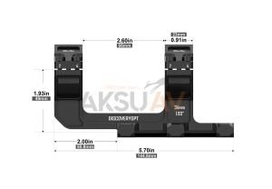 DiscoveryOpt Tek Parça 34 mm Cantilever Dürbün Montaj Ayağı