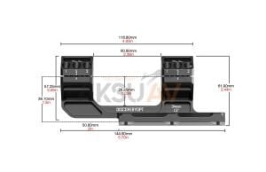 DiscoveryOpt 34 mm Heavy Duty Cantilever Montaj 20 Moa Açılı Dürbün Ayağı