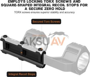 DiscoveryOpt 34 mm Heavy Duty Cantilever Montaj 20 Moa Açılı Dürbün Ayağı