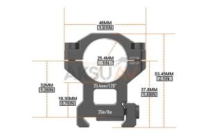 DiscvoveryOpt Premium 6061AL 25,4 mm Orta Boy Dürbün Montaj Ayağı (Medium)