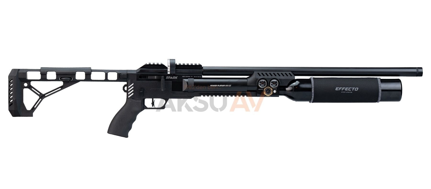 Effecto Spark Siyah PCP Havalı Tüfek (Alüminyum Tüp - 500 cc)