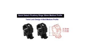 UTG Leapers Çift Parça 30 mm Dürbün Ayağı