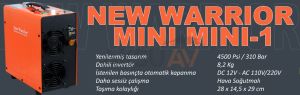 New Warrior Mini Mini-1 PCP Havalı Tüfek Kompresörü (4500 Psi - 300 Bar)