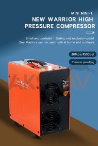 New Warrior Mini Mini-1 PCP Havalı Tüfek Kompresörü (4500 Psi - 300 Bar)