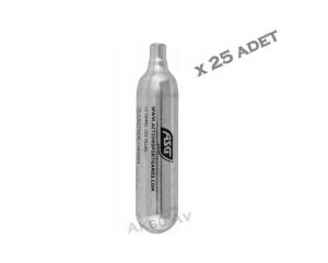 ASG 12 Gram Co2 Havalı Tabanca Tüpü, 25 Adet