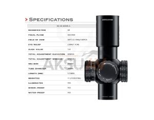 Swampdeer HD AR 4x30 IR-A Taktikal Tüfek Dürbünü