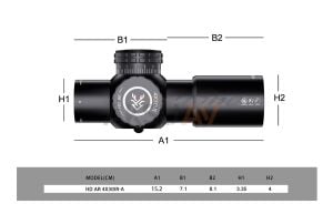 Swampdeer HD AR 4x30 IR-A Taktikal Tüfek Dürbünü