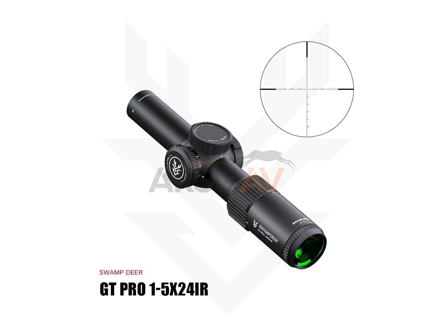 Swampdeer GT Pro 1-5x24 IR Tüfek Dürbünü