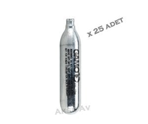 Gamo 12 Gram Co2 Havalı Tabanca Tüpü, 25 Adet