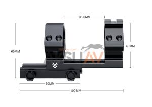 Swampdeer AG30 Tek Parça Dürbün Ayağı (30-22 mm Z Tipi)