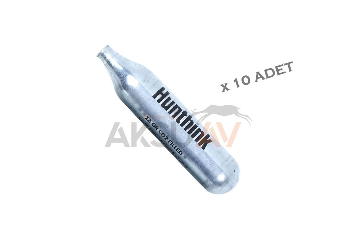 Hunthink 12 Gram Co2 Havalı Tabanca Tüpü, 10 Adet