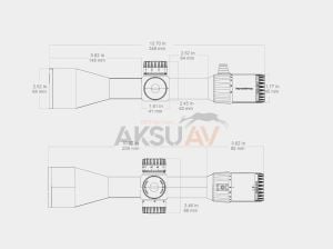 Vector Optics Taurus GEN II 3-24x56 ED FFP Tüfek Dürbünü (Tauron)