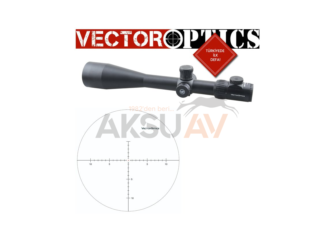 Vector Optics MINOTAUR Gen2 12-50x60 MFL SFP Tüfek Dürbünü