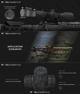 Vector Optics Tauron Gen II 5-40x56 ED FFP MIL Tüfek Dürbünü