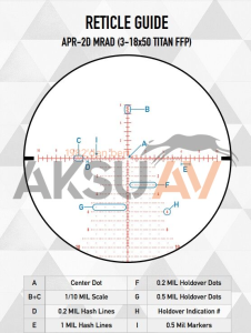 Element Optics Theos 6-36x56 FFP Tüfek Dürbünü (APR-2D MRAD)