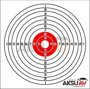 ASG Metal Hedef Kutusu ve 100 Adet Hedef Kağıdı