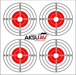 Hedef Kağıdı, Baskılı Renkli 50 Adet