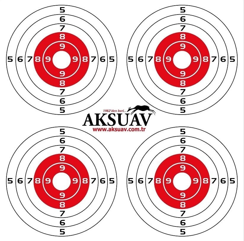 Hedef Kağıdı, Baskılı Renkli 50 Adet