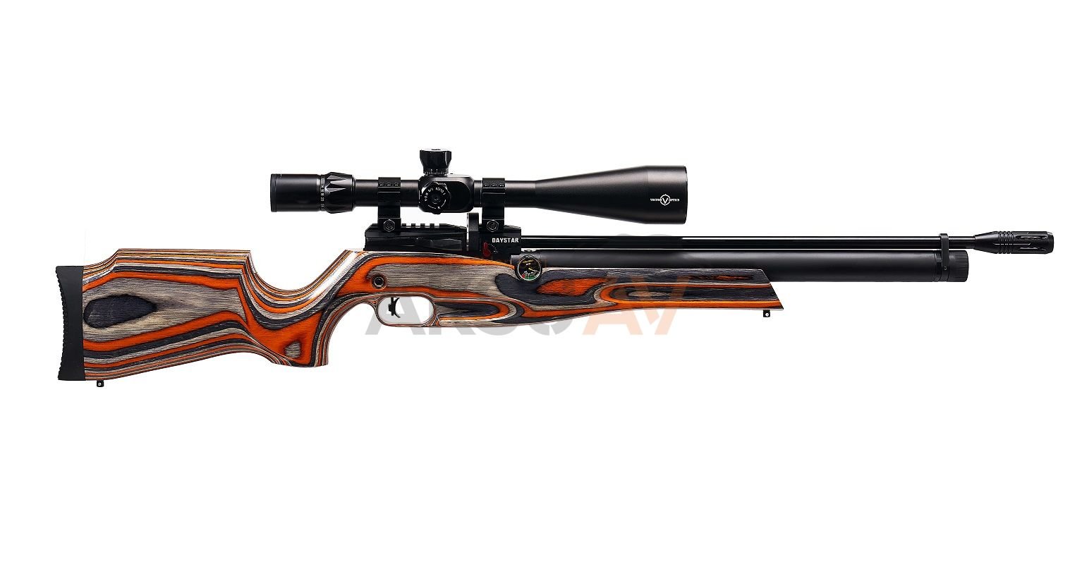 Reximex DayStar Regülatörlü Lamine Kundak PCP Havalı Tüfek (Turuncu)