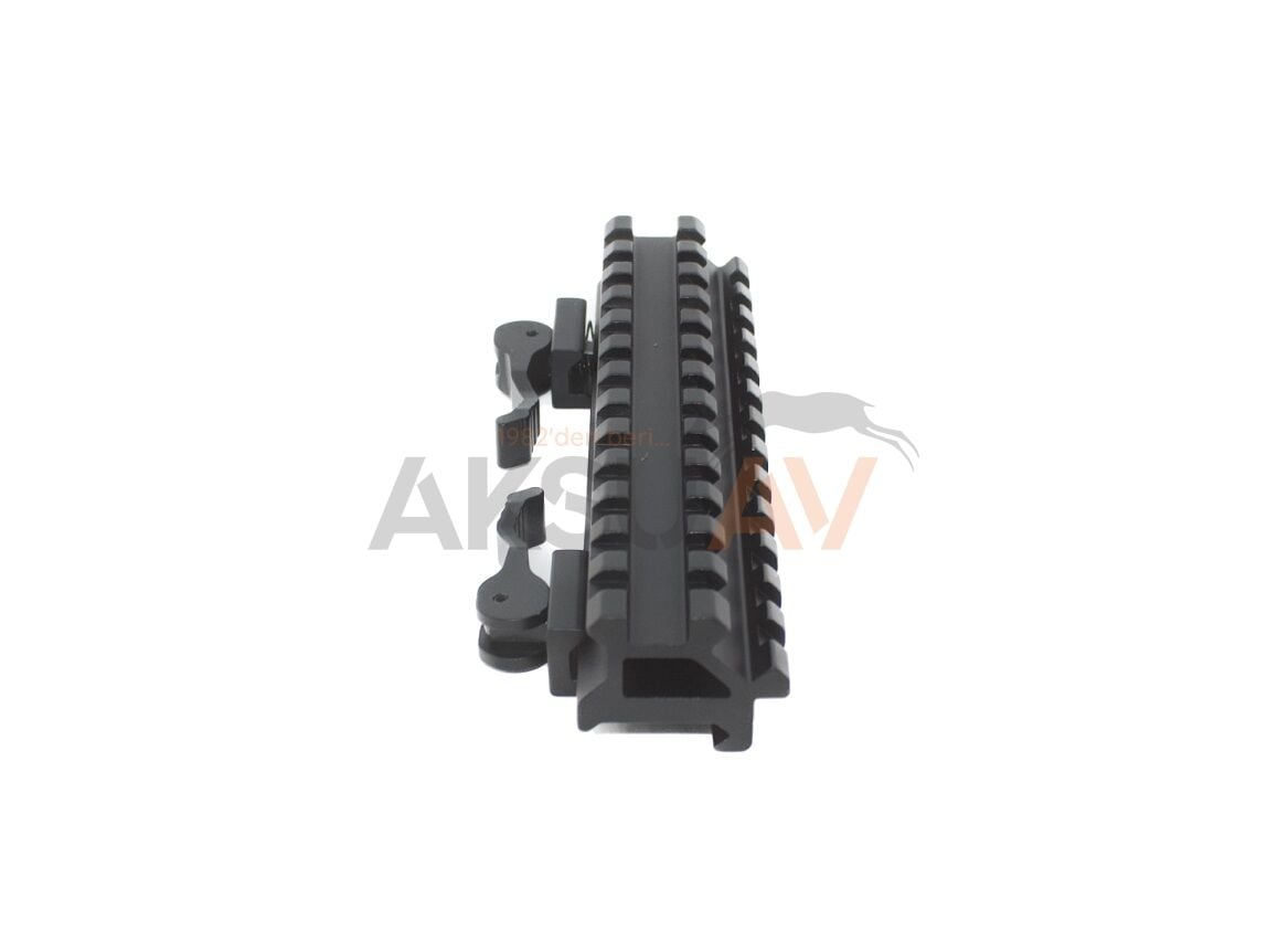 Swiss Tactical 22 mm Açılı Pikatini Ray Yükseltici Ray Adaptör (Quick Release)