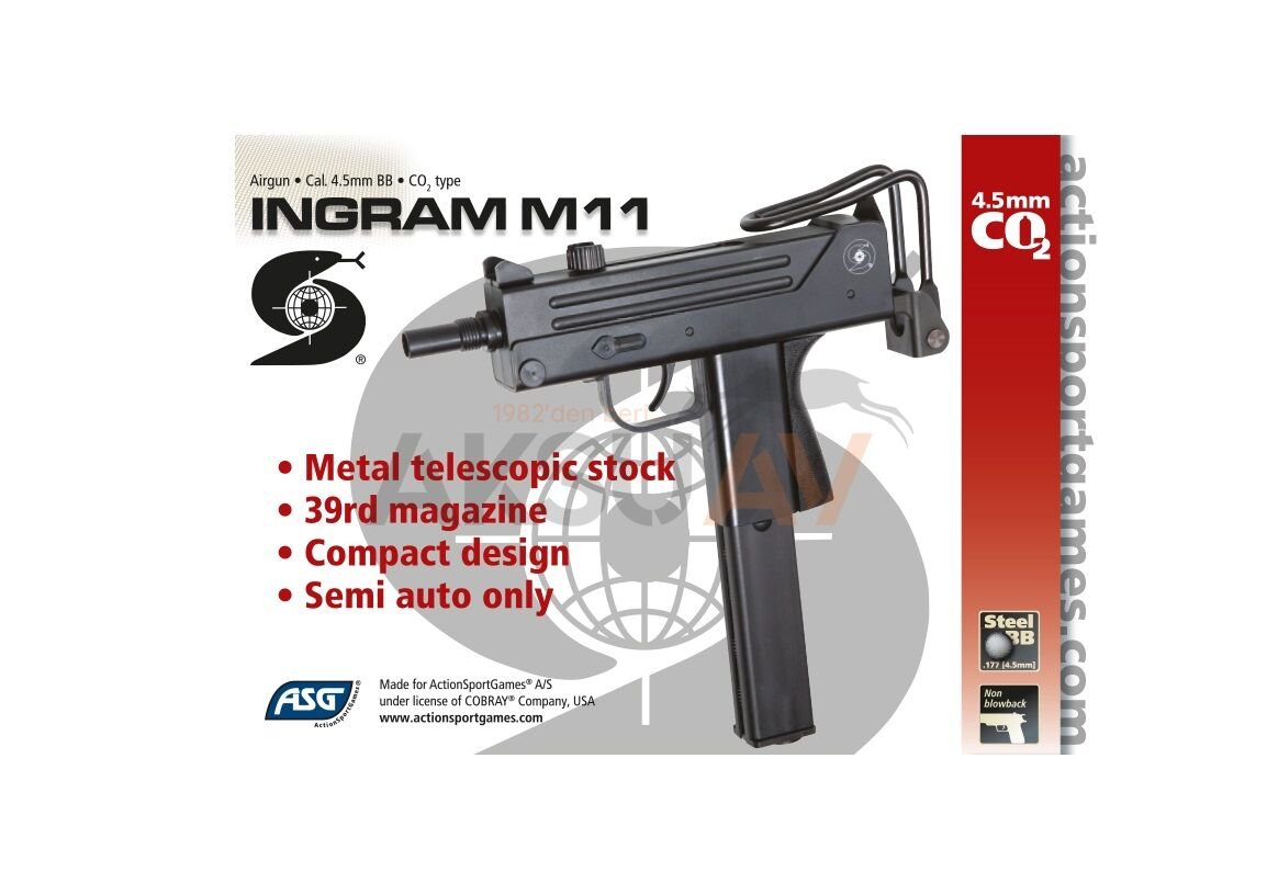 トイガン DX.INGRAM.SP. M11-SECRET POLICE Aksu Av | Havalı Atıcılık - Kamp - Outdoor - Kara Avı Malzemeleri
