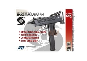 ASG Uzi Ingram M11 Co2 Tüplü Havalı Tabanca