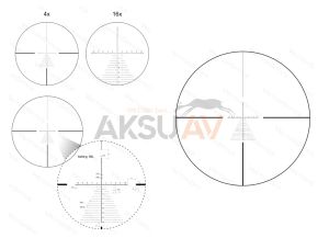 Victoptics S4 4-16x44 FFP Tüfek Dürbünü