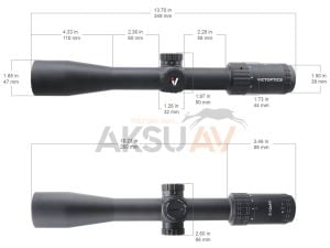 Victoptics S4 3-12x40 SFP Tüfek Dürbünü