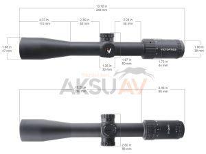 Victoptics S4 3-12x40 SFP Tüfek Dürbünü