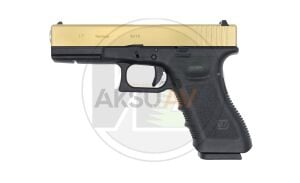 WE Glock 17 Gen 3 Titanyum Gold 4.5 mm Blowbackli Havalı Tabanca
