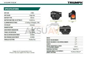 Vortex Triumph Red Dot (2 Moa)
