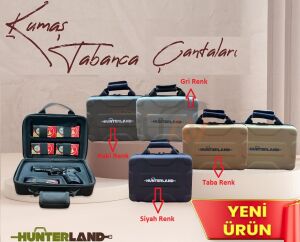Hunterland Kumaş Lüks Tabanca Çantası (4 Renk)