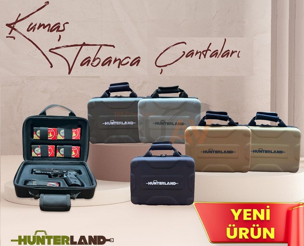 Hunterland Kumaş Lüks Tabanca Çantası (4 Renk)