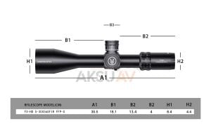 Swampdeer FX HD 5-30x56 SFIR FFP-S Zero Stop Tüfek Dürbünü
