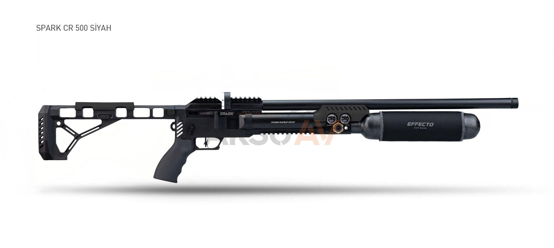 Effecto Spark Siyah PCP Havalı Tüfek (Karbon Tüp - 500 cc)