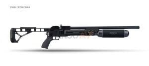 Effecto Spark Siyah PCP Havalı Tüfek (Karbon Tüp - 500 cc)