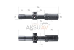 Victoptics S4 1.5-6x28 IR SFP Tüfek Dürbünü