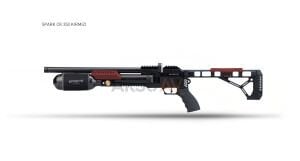 Effecto Spark Compact Kırmızı PCP Havalı Tüfek (Karbon Tüp - 350 cc)