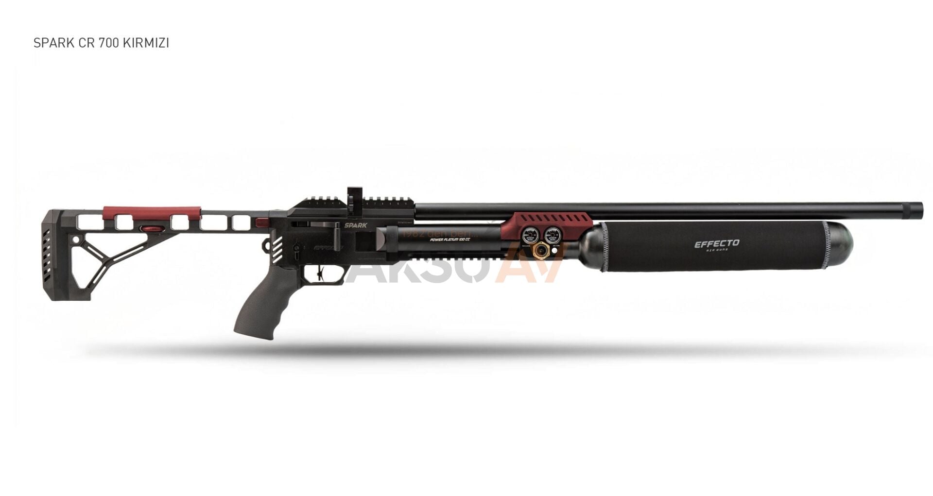 Effecto Spark Pro Kırmızı Pcp Havalı Tüfek (Karbon Tüp - 700 cc)