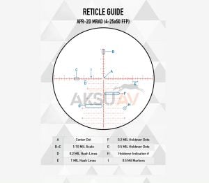Element Optics Nexus Gen 2 4-25x50 FFP Tüfek Dürbünü (APR-2D MRAD)