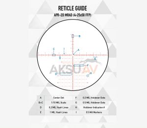 Element Optics Nexus Gen 2 4-25x50 FFP Tüfek Dürbünü (APR-2D MRAD)