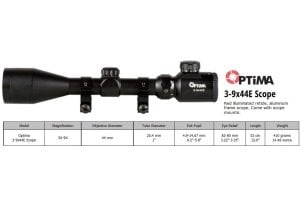 Optima 3-9x44E Tüfek Dürbünü