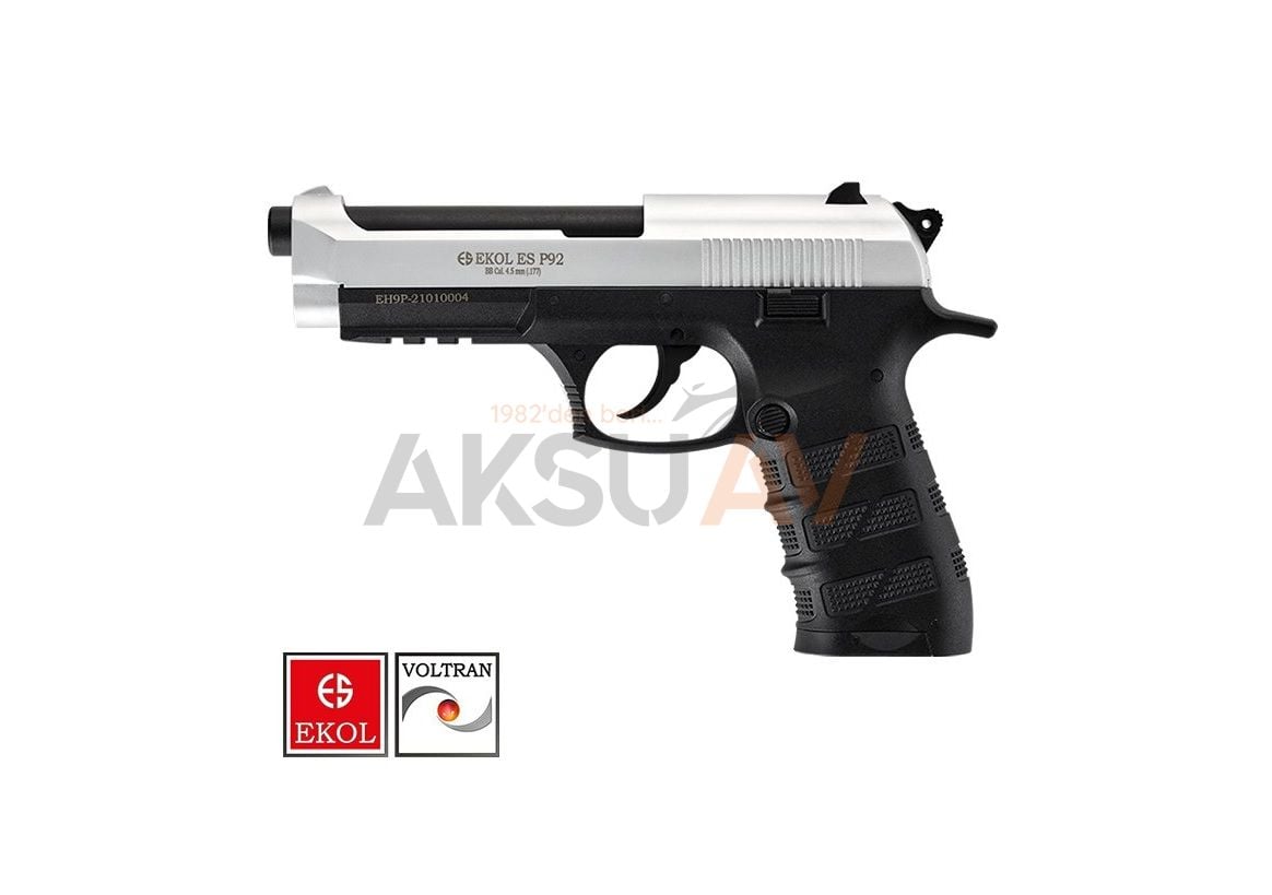 Ekol ES P92 Beyaz Havalı Tabanca (Yeni Beratta Versiyon)