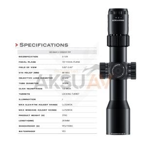 Swampdeer HD Max 3-12x32 SF FFP Compact Tüfek Dürbünü