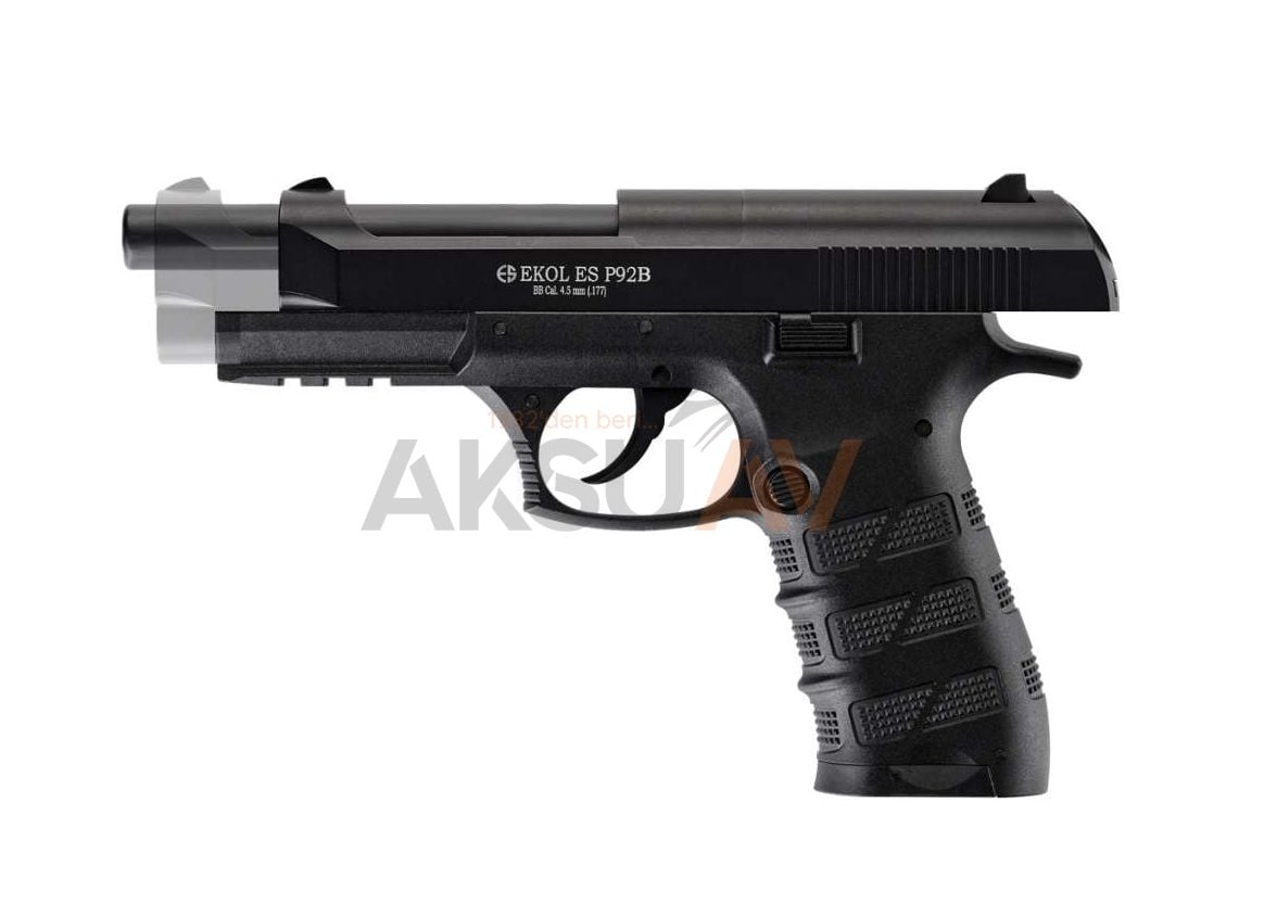 Ekol ES P92 Siyah Blowback Havalı Tabanca (Yeni Blowbackli Versiyon)